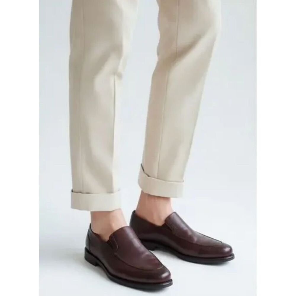 Allen Edmonds Dark Chili Leather Slip On Loafers Dress Shoes Sz 12 (No Insoles)